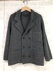 Brooks Brothers ブルックスブラザーズ ニット ダブルジャケット カーディガン ウール チャコールグレー SIZE:S MH632021092003IR