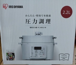 [新品・未使用]アイリスオーヤマ 電気圧力鍋PC-MA2-W