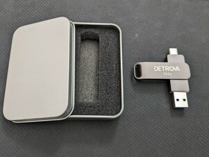 0603u0925　DETROVA USBメモリ 512GB 2in1 USB3.0＆Type-C 