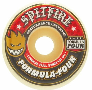 SPITFIRE スピットファイア 【CONCL FORMULA FOUR】 赤 53mm 101DURO 新品正規品 スケートボードウィール