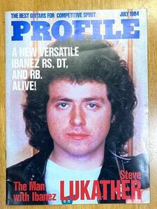 Ibanez アイバニーズ・エレキギター・エレキベース・カタログ 「PROFILE」JULY 1984 （特集 スティーヴ・ルカサー）