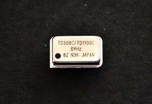 日本電波工業（NDK）の水晶発振器「6MHz（型名 TD308C/TD1100C）」2個　未使用品⑧