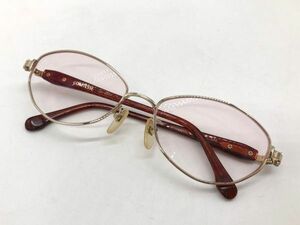 1円～ COMTESSE コンテス メガネ CM-6044 K18Dec 刻印 度入りレンズ ゴールド チタン 眼鏡