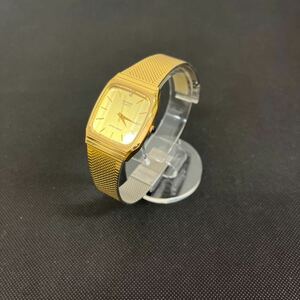 【稼動品】RICOH リコー クォーツ 315502 ゴールドカラー 腕時計 時計 240118 ◎インボイス対応可◎