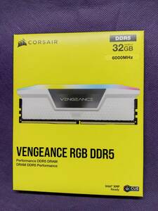 ☆新品同様 コルセア CORSAIR VENGEANCE RGB DDR5 32GB（16GB×2）6000MHz Intel XMP CL＝36 送料無料 ☆