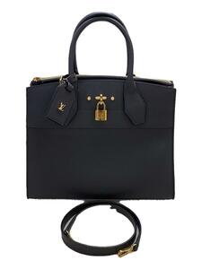 LOUIS VUITTON◆シティ・スティーマーPM_BLK/牛革/GRY