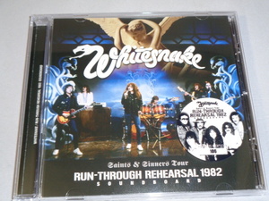WHITESNAKE/RUN-THROUGHT REHEARSAL 1982 SOUNDBOARD CD
