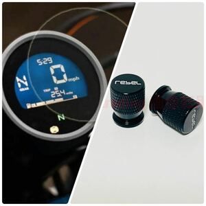 HONDA レブル250/500 2020y- 硬度9H メーター保護フィルム +専用エアバルブキャップ