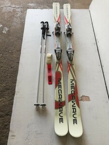 管21（中古現状、即発送）スキーセット MEGAWAVE GAMMA 　115/71/100 15.8M 168cm 