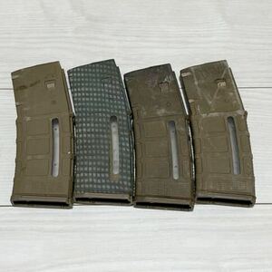 米軍実物 MAGPUL PMAG 30 GEN M3 AR-15/M4/M16 30連マガジン ガワのみ 4個セット WINDOW 両窓 30rd 5.56mm コヨーテ ミリタリー (14-32)