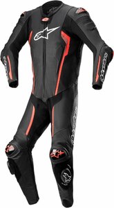 サイズ US 46 / EU 56 - ブラック/レッドフローレセント - ALPINESTARS アルパインスターズ Missile v2 1ピース スーツ