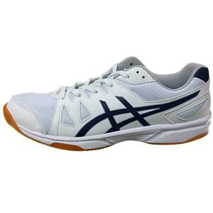 27.5cm アシックス インドアシューズ asics TSY102 体育館 学校 上履き 室内 高校　中学 ホワイト　ネイビー　紺　白