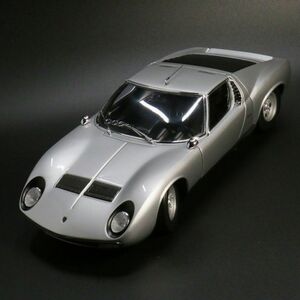 京商 1/18 ランボルギーニ ミウラ P400 SV シルバー 限定エディション 艶出し 加工済み kyosho Lamborghini Miura Limited Edition Silver 