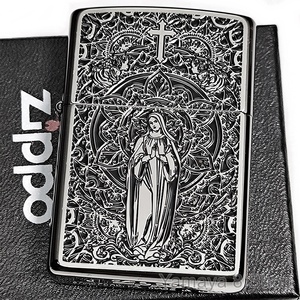 ZIPPO 限定 聖母マリア メタルプレート BK ジッポー ライター