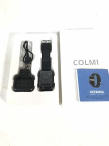 COLMI スマートウォッチ S9 2.5D 画面ゴリラガラス 血液 酸素 血圧 IP68 防水アクティビティトラッカースマート腕時計 ブラック