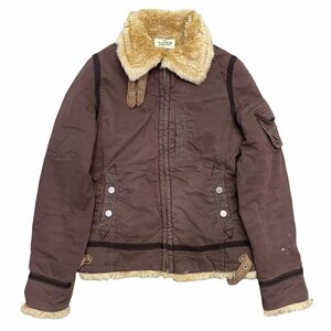 アントゲージ ANTGAUGE ファージップジャケット ブラウン レディース Fサイズ fur zip up jacket
