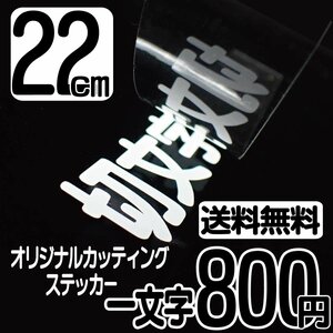 カッティングステッカー 文字高22センチ 一文字 800円 切文字シール サーフィン ハイグレード 送料無料 フリーダイヤル 0120-32-4736