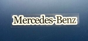数量限定セール品　 Mercedes-Benz 　白系ロゴ　　ステッカー