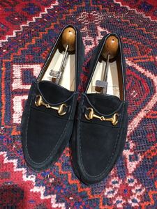 GUCCI LEATHER HORSE BIT LOAFER MADE IN ITALY/グッチレザーホースビットローファー