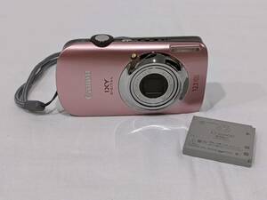 【2662】Canon キャノン IXY DIGITAL 510 IS PC1356 5.0-20.0mm 1:2.8-5.8 ピンク デジカメ カメラ