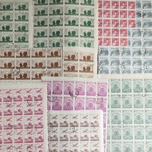 5◆韓国切手　シート 8種類 328枚 1967年 消印あり コレクション KOREA おまとめ