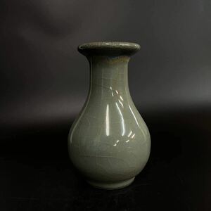 南宋 官窯 青磁 瓶 古美術 中国 放出品 蔵出し 陶芸
