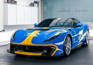 ＜予約品＞　BBR 1/12 Ferrari 812 Competizione A　French Racing Blue　ケース付　フェラーリ　BBR1216Q