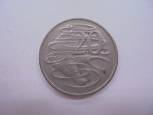【外国銭】オーストラリア 20セント 白銅貨 1979年 カモノハシ 古銭 硬貨 コイン