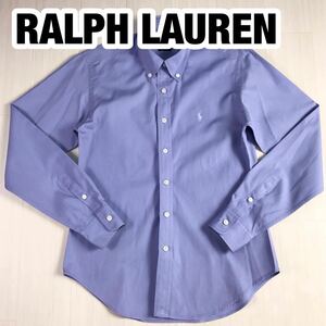 RALPH LAUREN ラルフローレン 長袖シャツ 9 パープル 刺繍ポニー ボタンダウン