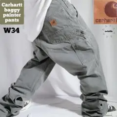 Carhartt 極太 バギー ワイド ワークパンツ ペインターパンツ 古着