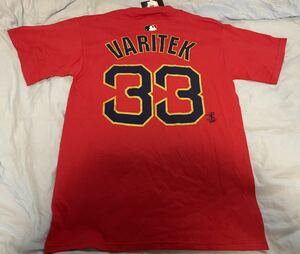 ボストン レッドソックス #33 ジェイソン・バリテック 2004年ワールドシリーズ優勝 記念Tシャツ Jason Varitek Boston Redsox Msize タグ有