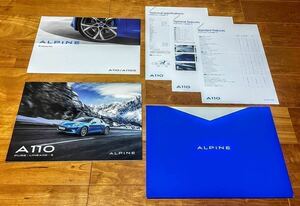 【カタログ】アルピーヌ　ALPINE　A110ピュア/A110リネージ/A110S　カタログセット 2020.11