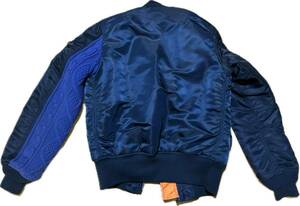 good enough ma-1 uniform black fragment navy experiment knit jacket