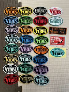 【新品・希少】 バイブズ ミーティング VIBES Mt 4回～29回 全26枚セット 記念 パッチ 他 検) バイブス ハーレー イベント ワッペン レア