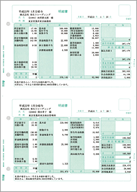 弥生　給与明細書(グリーン)　336001G　送料無料　新品