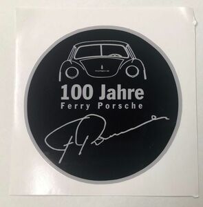 ポルシェ 100 Jahre Ferry Porsche フェリーポルシェ 100年記念バッジ ステッカー 911 996 997 991 992 718 356 930 964 993 カレラ