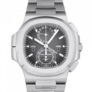 パテック・フィリップ PATEK PHILIPPE ノーチラス トラベルタイム クロノグラフ 5990/1A-001 ブラック文字盤 中古 腕時計 メンズ