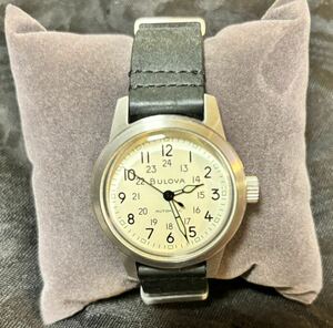 Bulova Military Heritage Hack ３針 自動巻 NATOレザーベルト 