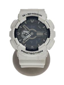 CASIO◆クォーツ腕時計・G-SHOCK/デジアナ/WHT