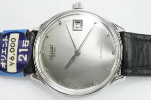 極稀少モデル☆１９６０年代製　　オリエント　スター　２１石　タグ付き　手巻紳士腕時計　デッドストック品