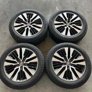 美品 トヨタ アルファード 30系後期 純正 S Cパッケージ ホイール 18×7.5J PCD114.3 5H +45 235/50R18 スタドレスタイヤ 4本セット