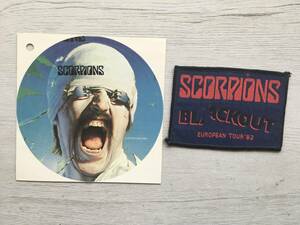 SCORPIONS BLACKOUT EUROPEAN TOUR ’８２ビンテージ　パッチ　ステッカー