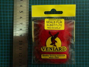 ビニアード　シールズファー　サブ　レッド/スカーレット　seals fur substitute veniard社