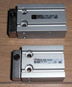 SMC シリンダー CUK16-10S-XC34 20個＆CUK16-15S-XC34 15個　計35個セット