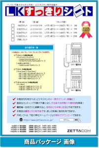 パナソニック IP Office用 示名条片作成シート 20台分セット 【 LS-SX04-020 】