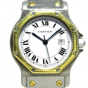 Cartier(カルティエ) 腕時計 サントスオクタゴンMM ボーイズ SS×K18YG 白