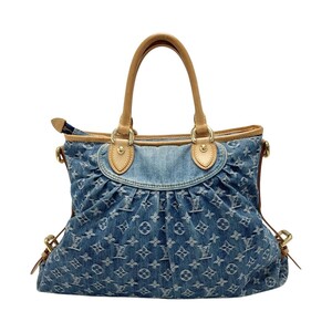 ☆☆ LOUIS VUITTON ルイヴィトン モノグラムデニム ネオカヴィ GM M95350 ブルー トートバッグ やや傷や汚れあり