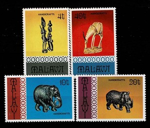 マラウィ 1977年 手工芸品切手セット