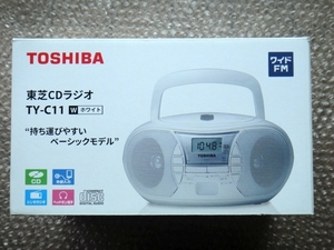 【未使用品】東芝 CDラジオ TY-C11 ホワイト