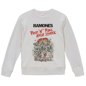 【Lサイズ 新品 白スウェット】Ramones ラモーンズ Rock 